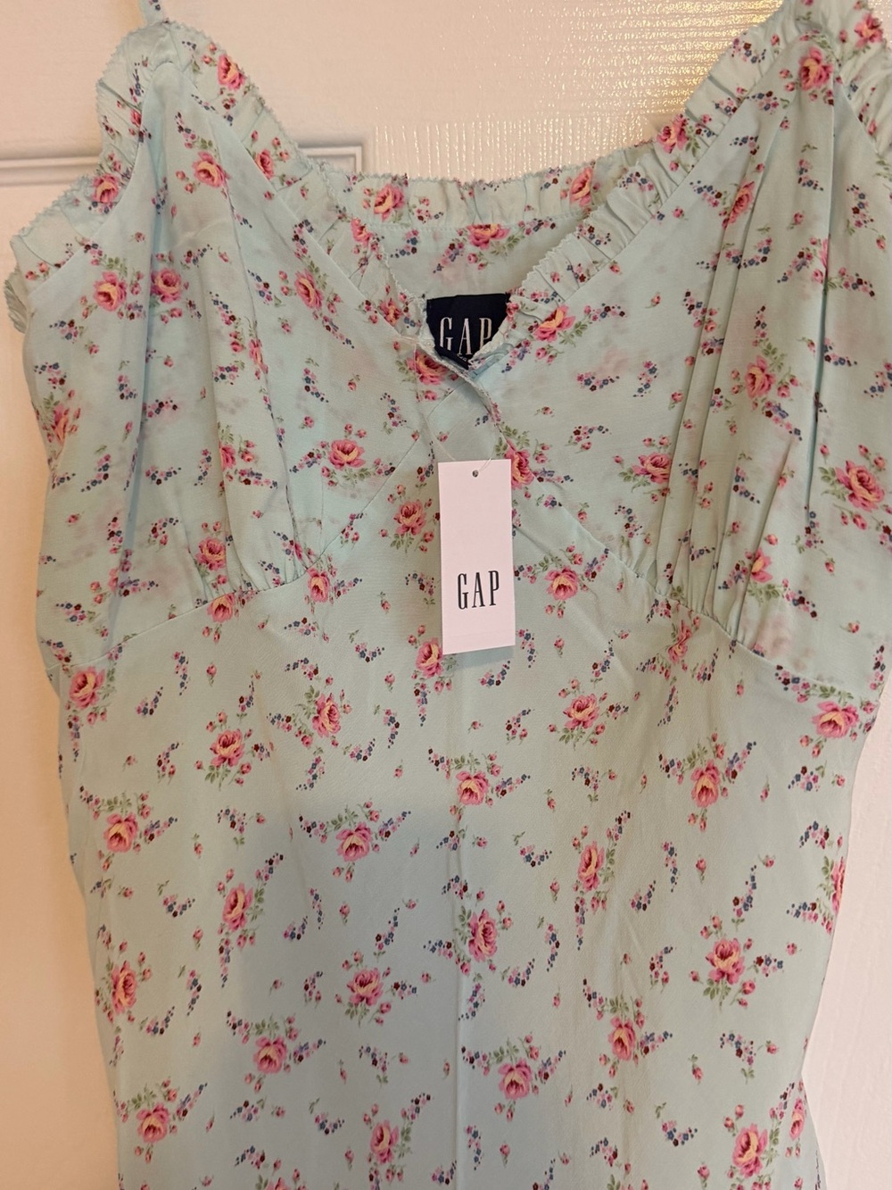 GAP blue  Floral V-Neck Camisole dress